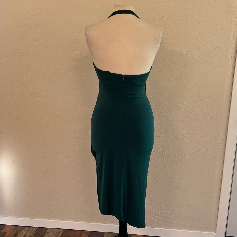 Superdown green halter dress - Picture 4 of 5
